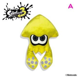 【スプラトゥーン】【Aイカver.イエロー】スプラトゥーン３ダイカットクッション１２種