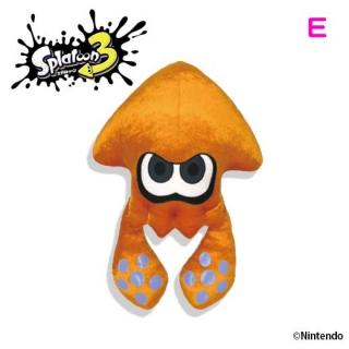 【スプラトゥーン】【Eイカver.オレンジ】スプラトゥーン３ダイカットクッション１２種