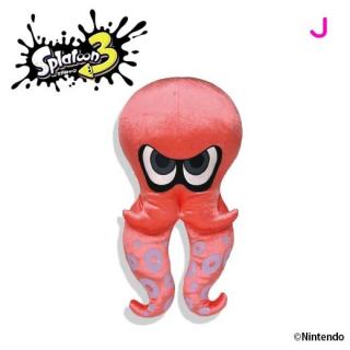 【スプラトゥーン】【Jタコver.レッド】スプラトゥーン３ダイカットクッション１２種