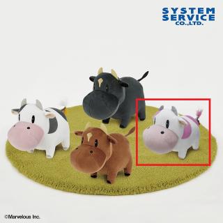 【牧場物語】【Dウシさん(イチゴ)】牧場物語 ウシさんぬいぐるみ