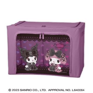 【サンリオ】マイメロディ・クロミ レース×リボン窓付き収納ボックス