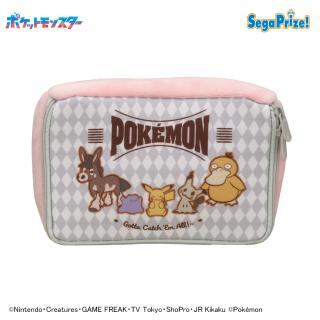 【ポケットモンスター】【Cピカチュウと仲間たち】ポケットモンスター　Logo Collectionポーチ
