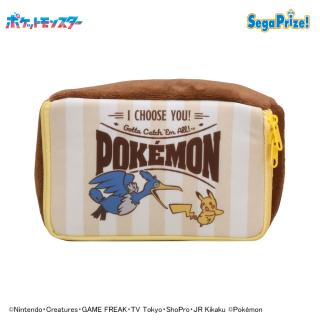 【ポケットモンスター】【Dピカチュウ＆ウッウ】ポケットモンスター　Logo Collectionポーチ