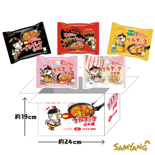 【オリジナル&カルボナーラ&チーズ&極辛&クリームカルボ】ブルダック炒め麺 5種入りBOX