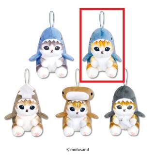 【mofusand】【Aサメ（にゃんこブラウン）】mofusandサメにゃん マスコットぬいぐるみ