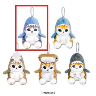 【mofusand】【Bサメ（にゃんこグレー）】mofusandサメにゃん マスコットぬいぐるみ