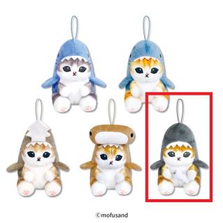 【mofusand】【Cアザラシだっこ】mofusandサメにゃん マスコットぬいぐるみ