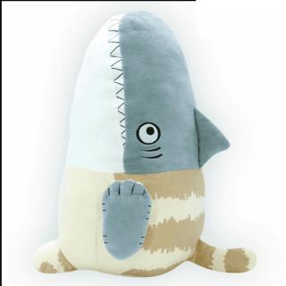 ゆ菓子　かわいいキメラ　特大サイズぬいぐるみ ～さめねこ～