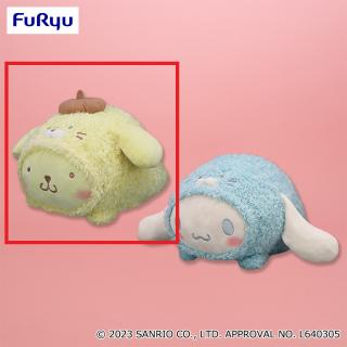 【サンリオ】【Aポムポムプリン】サンリオキャラクターズなでなであざらしBIGぬいぐるみ～ポムポムプリン・シナモロール～