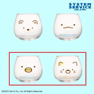 【すみっコぐらし】【Bぺんぎん＋ねこ】すみっコぐらし フェイス ゆらゆらペアグラス