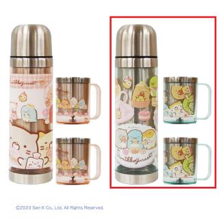 【すみっコぐらし】【B青】すみっコぐらしステンレスボトル&２Ｐマグセット１１