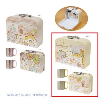 【すみっコぐらし】【Aベージュ】すみっコぐらしトランク入りマグカップ７