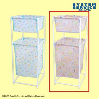 【すみっコぐらし】【Bピンク】すみっコぐらし あつまるんです 2段バスケット