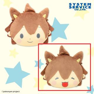 【セット配送】【Bぽこにゃん(笑顔)】ぽこにゃん フェイスクッション