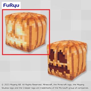 【マインクラフト】【Aジャック・オ・ランタン】マインクラフトブロックBIGぬいぐるみ～ジャック・オ・ランタン/くりぬいたかぼちゃ～