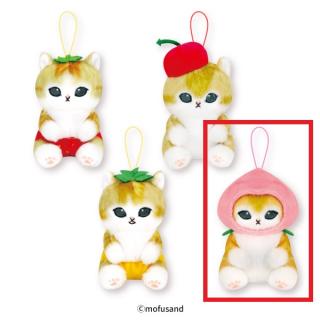 【mofusand】【Dももにゃん】mofusand フルーツにゃんマスコットぬいぐるみ