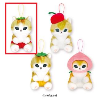 【mofusand】【Aいちごのおぱんつ】mofusand フルーツにゃんマスコットぬいぐるみ