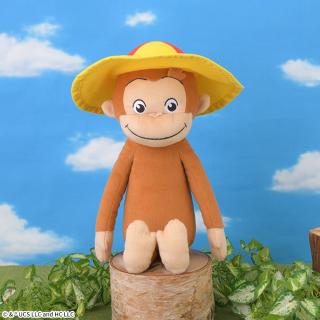 【おさるのジョージ】おさるのジョージ　Lぬいぐるみ　～おおきなぼうし～