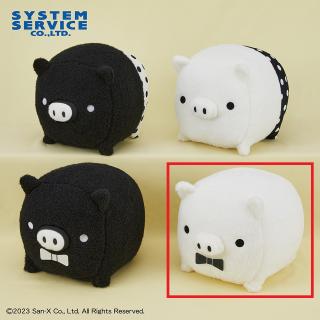 【サンエックス】【Dしろ(リボン)】MONOKURO BOO ふわふわぬいぐるみBIG
