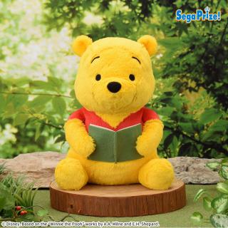 【ディズニー】くまのプーさん　Lぬいぐるみ　読書Ver.