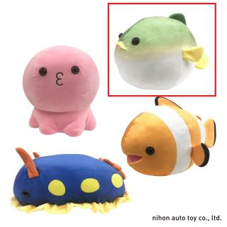 【Aフグ】もちぷに水族館しゅーごーぬいぐるみBIG8