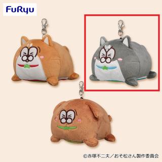 【松犬】【Bハスキー】松犬 リール付きぬいぐるみパスケース①