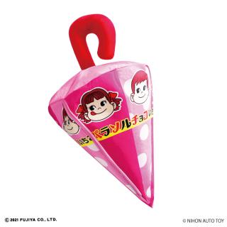 【Aピンク】ペコちゃんのパラソルチョコぬいぐるみBIG