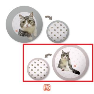 【もちまる】【Aピンク】もちまるラウンドクッション