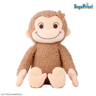 【おさるのジョージ】おさるのジョージ　赤いほっぺ　スーパーラージぬいぐるみ