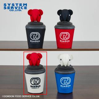 【ドムドムハンバーガー】【Cホワイトカップ】ドムドムハンバーガー どむぞうくん カップ型ポーチ