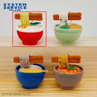 【FANS】【Aラーメン】FANS ボールチェーン付きあったか～いうどんそばラーメンぬいぐるみ