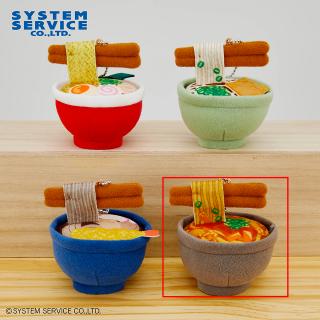 【FANS】【Dカレーうどん】FANS ボールチェーン付きあったか～いうどんそばラーメンぬいぐるみ