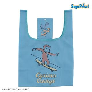 【おさるのジョージ】【Bブルー】おさるのジョージ　コンパクトエコバッグ