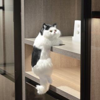 【A白×黒】ふわふわつかまりキャット4
