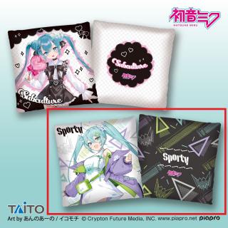 【初音ミク】【B:sporty】初音ミク　おおきなスクエアクッション　Fashion～subculture & sporty～