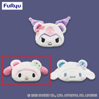 【サンリオ】【Aマイメロディ】サンリオキャラクターズ ホワイトスノーベアフェイスポーチ付きエコバッグ