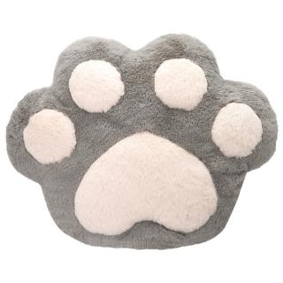 【Cグレー】もふもふ肉球ハンドインクッション