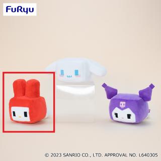 【サンリオ】【Aマイメロディ】サンリオキャラクターズ きゅびふわねそべりぬいぐるみ①