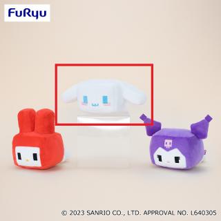 【サンリオ】【Cシナモロール】サンリオキャラクターズ きゅびふわねそべりぬいぐるみ①