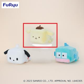【サンリオ】【Bポムポムプリン】サンリオキャラクターズ きゅびふわねそべりぬいぐるみ②