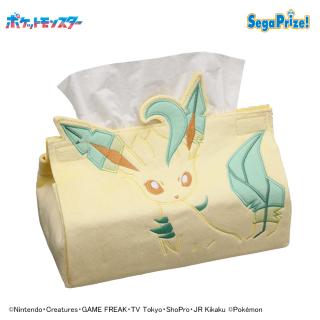 【ポケットモンスター】【Bリーフィア】ポケットモンスター　PMティッシュボックスカバー～イーブイ／リーフィア／グレイシア～
