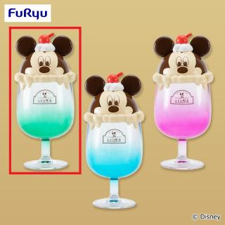【ディズニー】【Aグリーン】ミッキー＆フレンズ 【FDT】ノスタルジックレトロ喫茶 クリームソーダ小物入れ