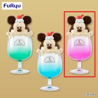 【ディズニー】【Cピンク】ミッキー＆フレンズ 【FDT】ノスタルジックレトロ喫茶 クリームソーダ小物入れ
