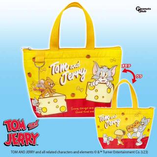 【トムとジェリー】【B:イエロー×レッド】トムとジェリー ランチバッグ(アクリル付)ver2