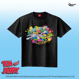 【トムとジェリー】【A:black】トムとジェリー Tシャツ