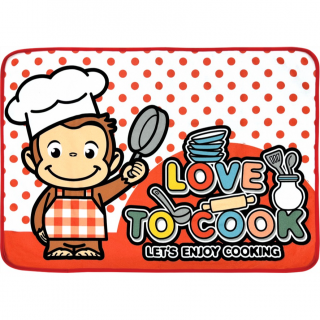 【おさるのジョージ】【Bクッキング】ジョージ Toy Style ひざ掛けフリース