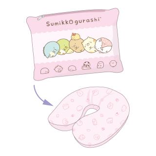 【すみっコぐらし】【B:PINK】すみっコぐらし リバーシブルネックピロー