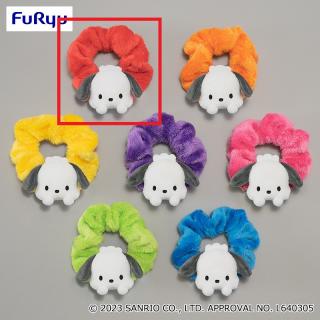 【サンリオ】【Aレッド】ポチャッコ ぴょこきゅんカラフルシュシュ～ポチャッコ～