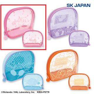 【星のカービィ】【Aピンク】星のカービィ フロッキープリントポーチ