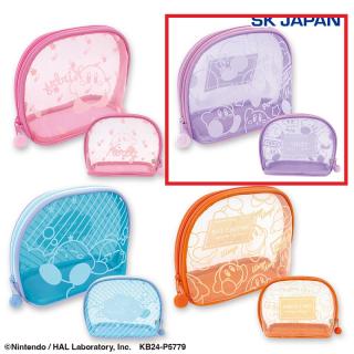 【星のカービィ】【Bパープル】星のカービィ フロッキープリントポーチ